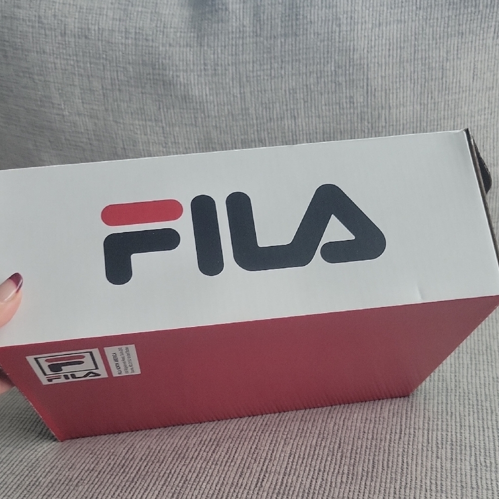 Fila Red and White Shoe Box